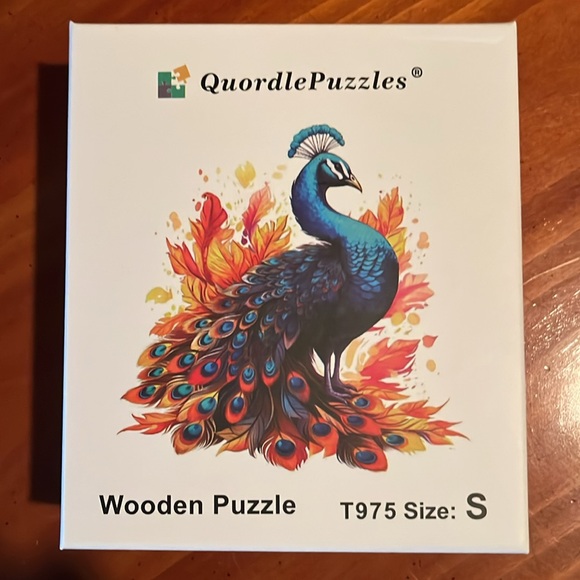 🧩 70 piece challenging Quordle Wooden Puzzle. Real quality. Beautiful. Complete. - Picture 1 of 8